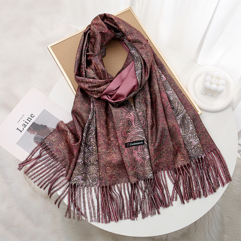 Luxury Paisley Pashmina Shawl  - Woven Scarf Blanket avis et prix
