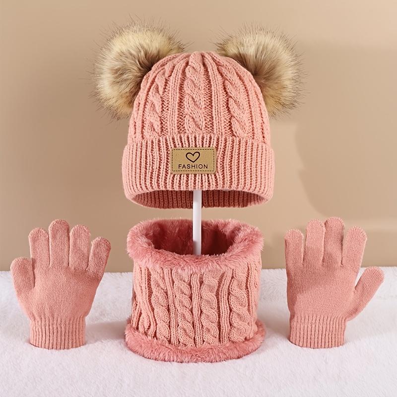 Toddler Kids Pom Pom Decor Bea - Infinity Scarf Knit avis et prix