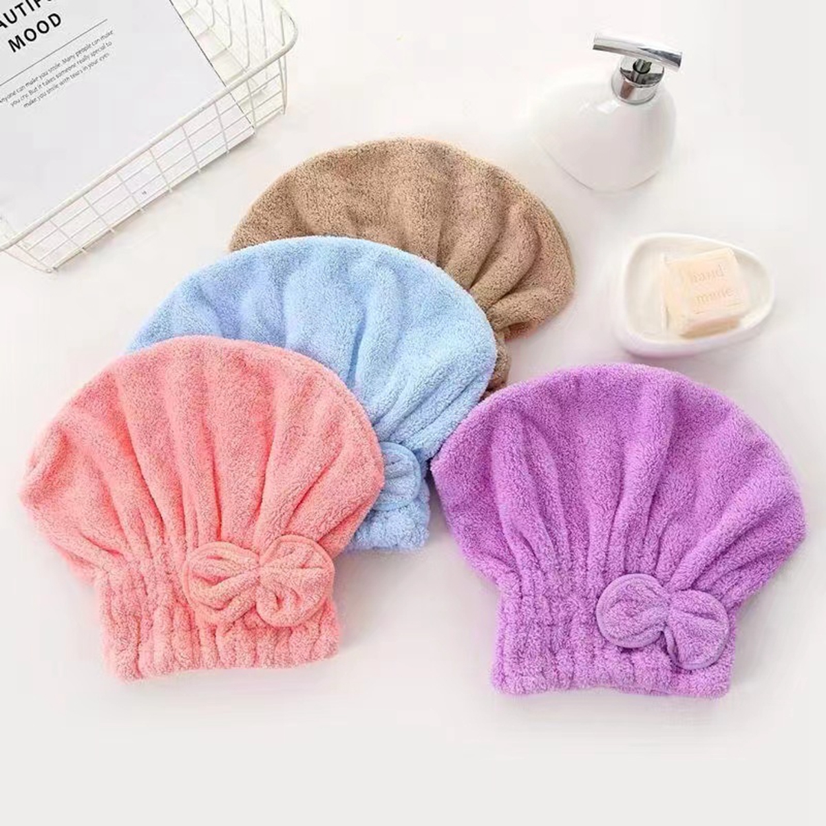 1Pc Microfiber Hair Drying Tow - Head Wrap Turban avis et prix