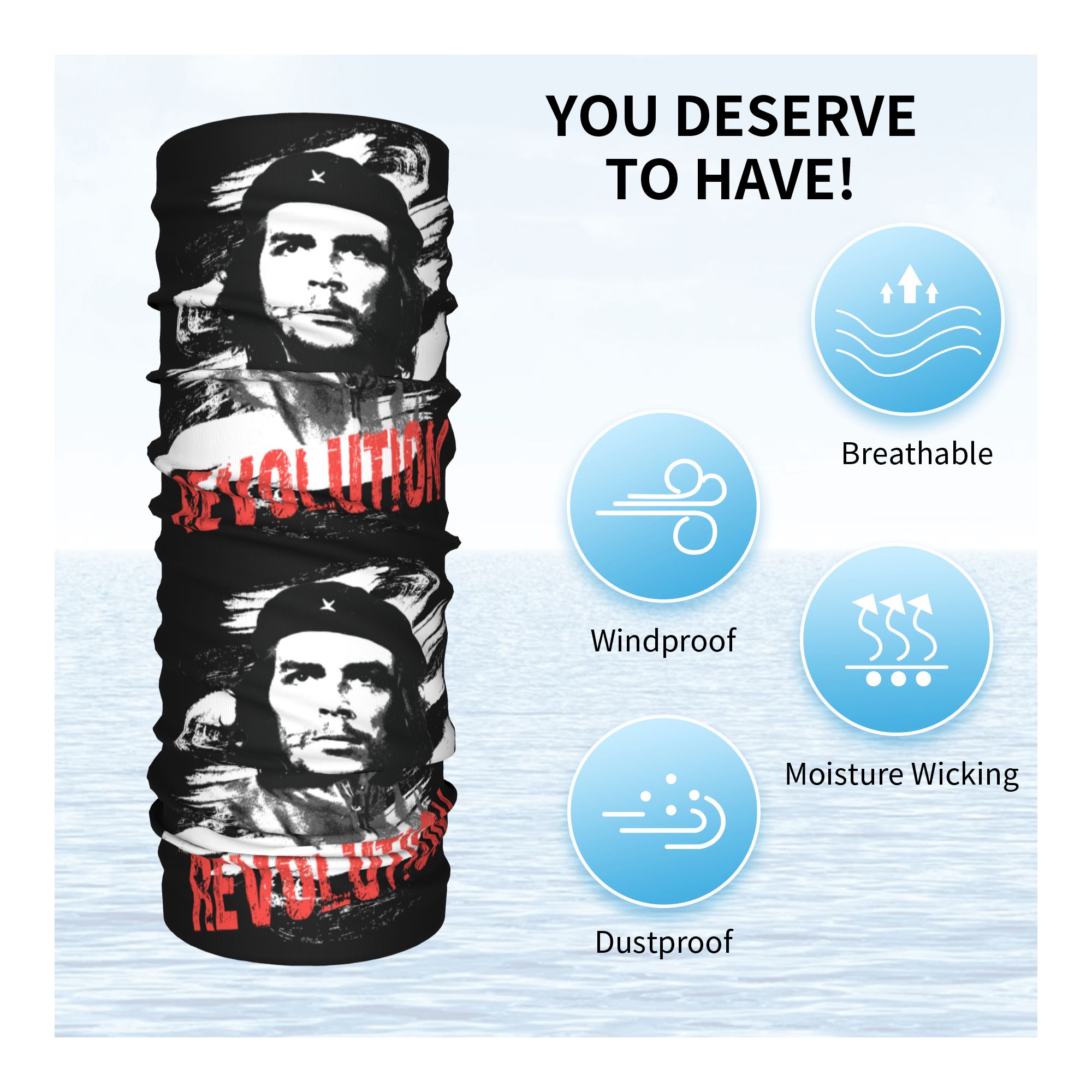Custom Che Guevara Revolution  - Neck Warmer Tube avis et prix
