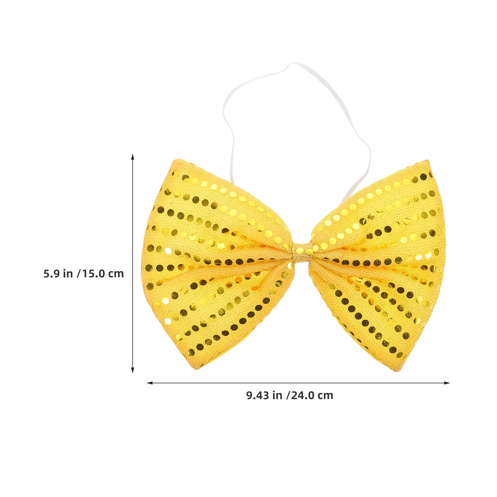 2Pcs Gold Sequin Bow Tie Overs - Bow Tie Pre Tied avis et prix