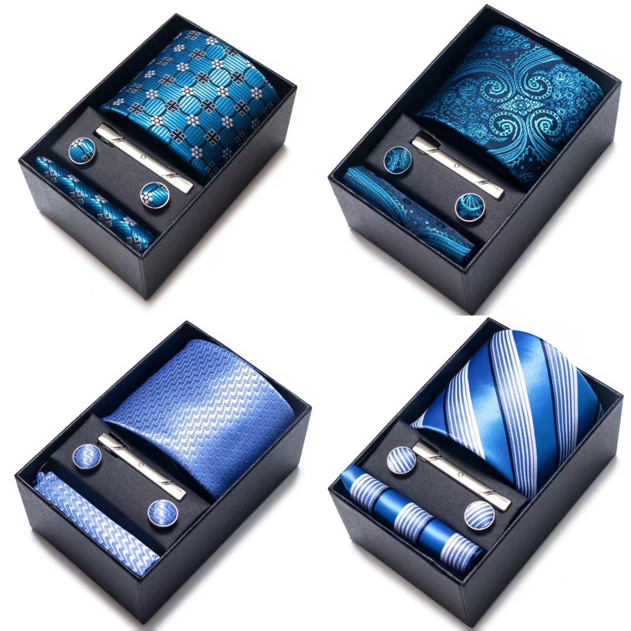 Bright Color Paisley Men's Tie - Pocket Square Set avis et prix