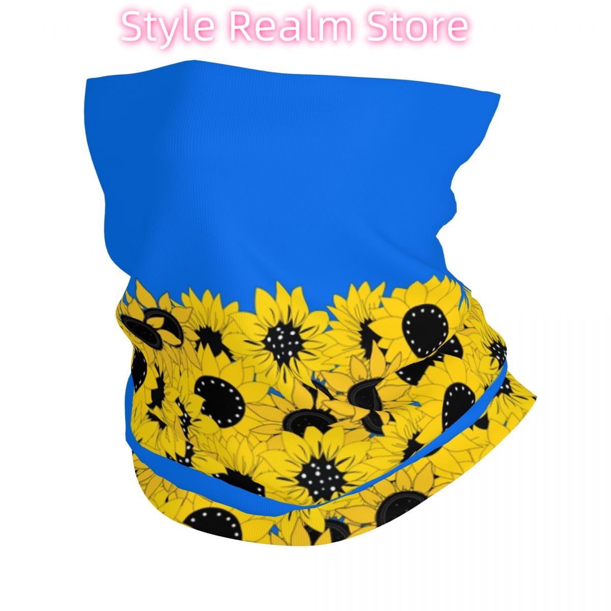 Blue Sunflower Printed Winter  - Neck Warmer Tube avis et prix