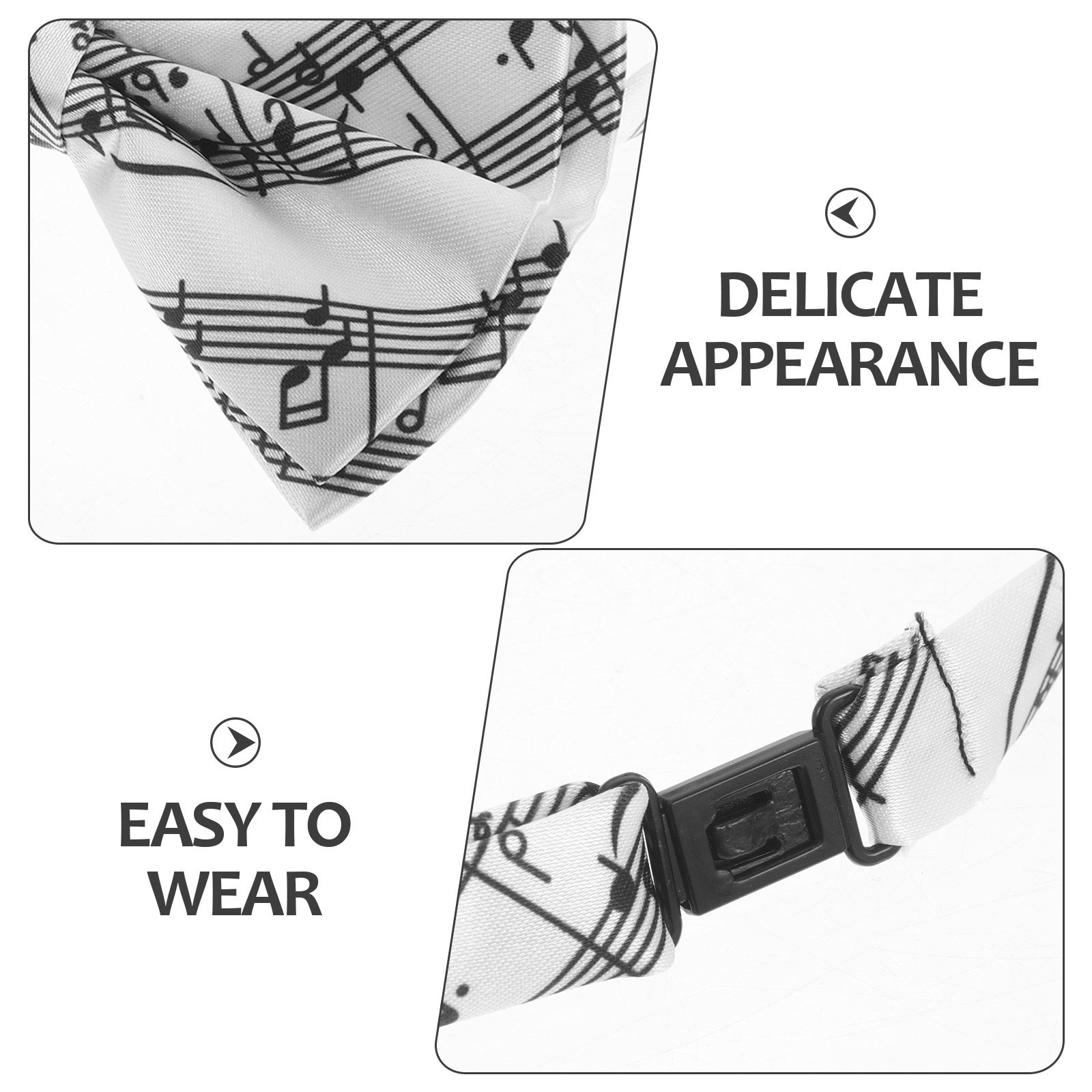 3Pcs Music Bow Tie Set Piano K - Bow Tie Pre Tied avis et prix