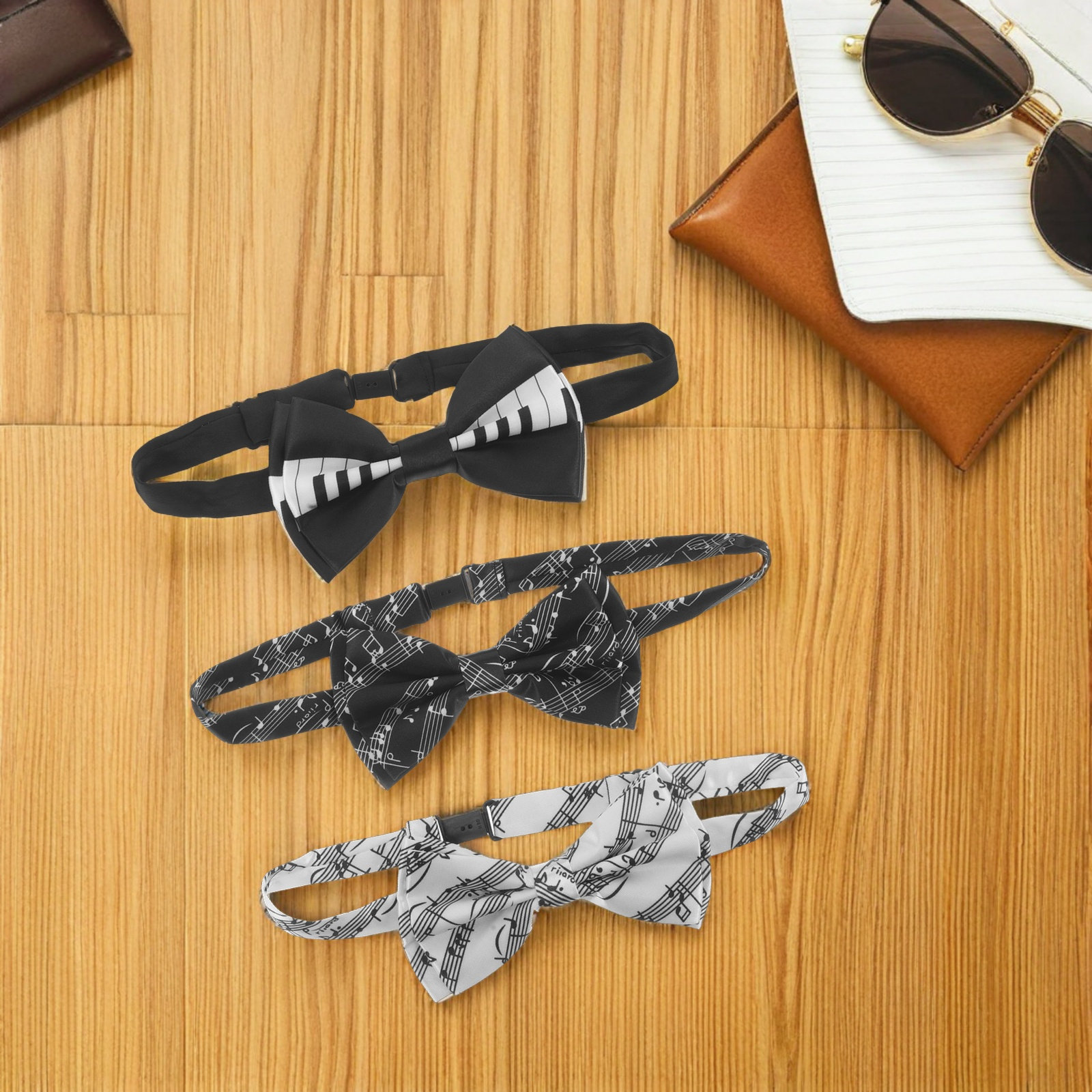 3Pcs Music Bow Tie Set Piano K - Bow Tie Pre Tied avis et prix