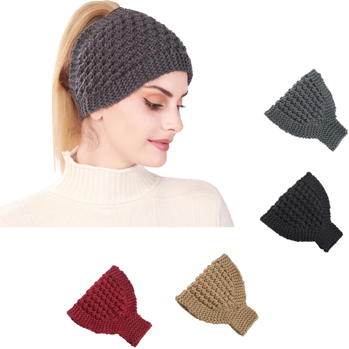 1PC Knitted Soft Stretch Turba - Head Wrap Turban avis et prix