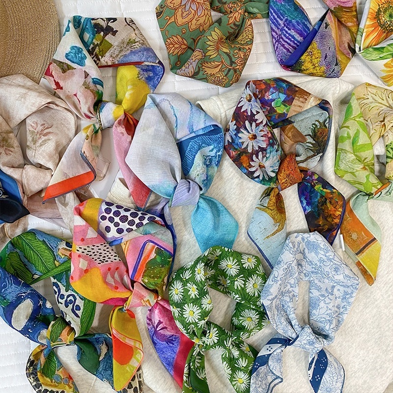 100% Cotton Square Scarf For W - Bandana Cotton avis et prix