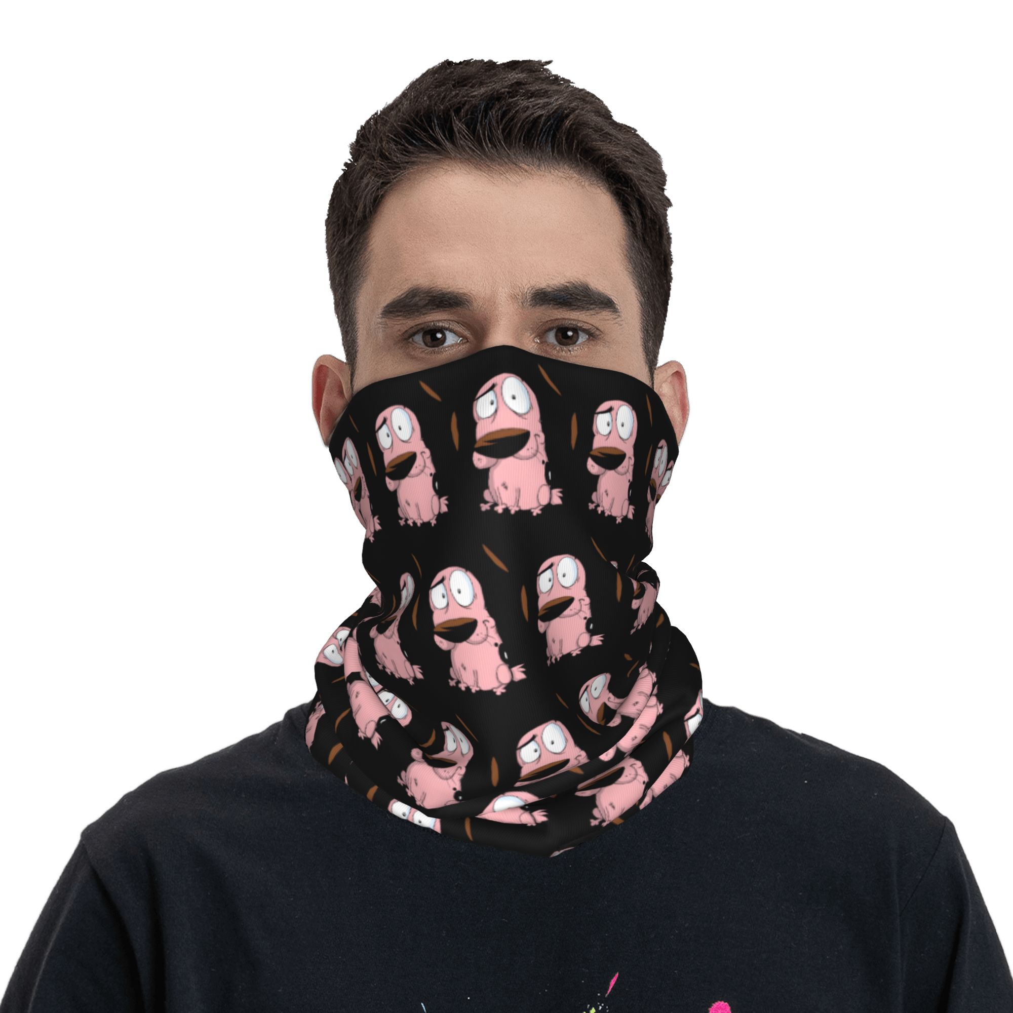 Custom Cartoon Courage Dog Win - Neck Warmer Tube avis et prix
