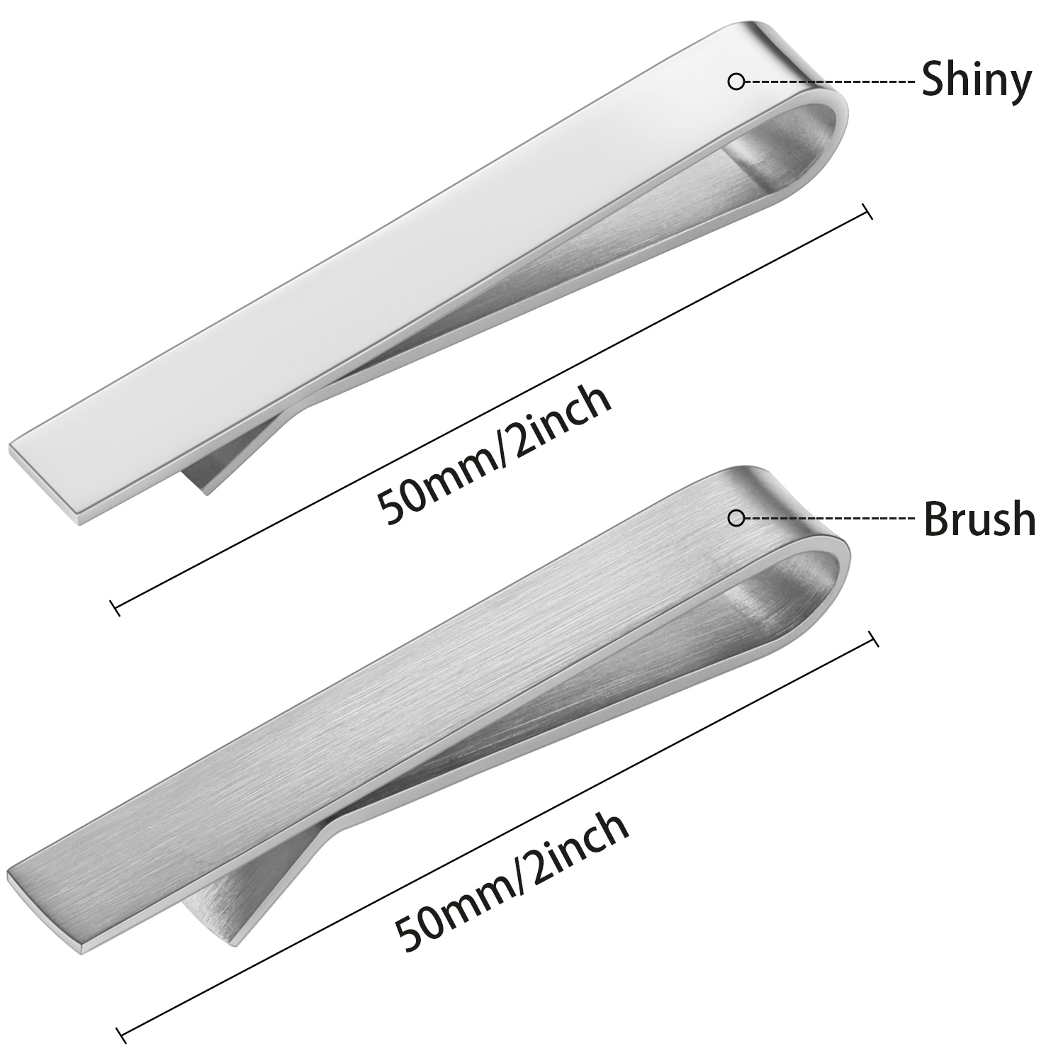 HAWSON 2 in shiny and brushTie - Tie Bar Set Gift avis et prix