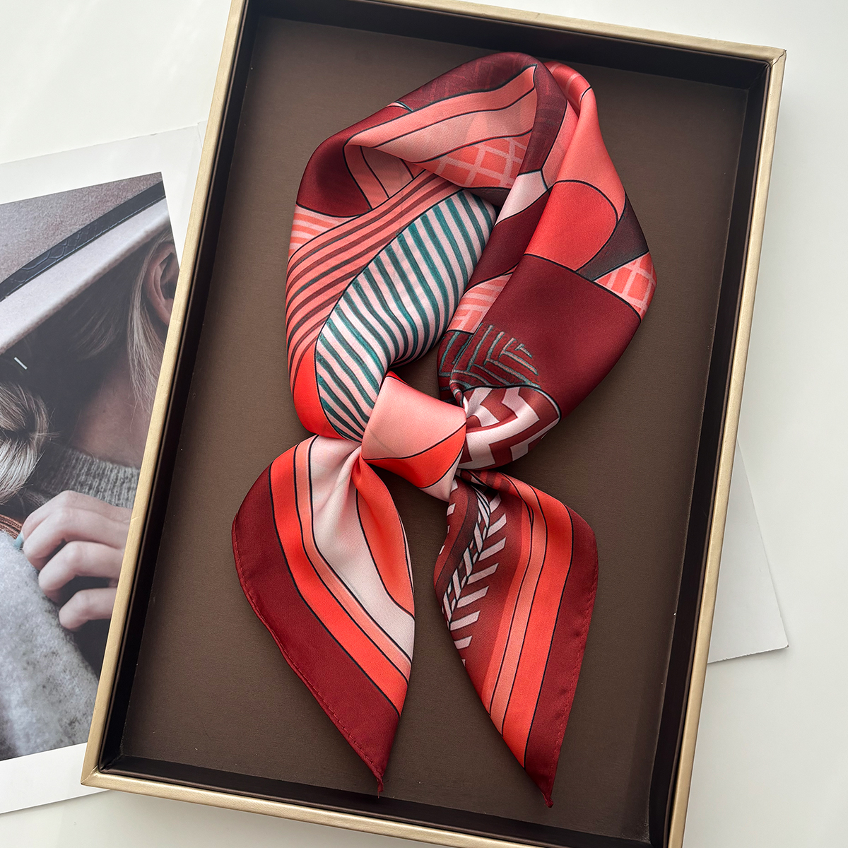 Luxury Square Scarf For Women  - Scarf Silk Square avis et prix