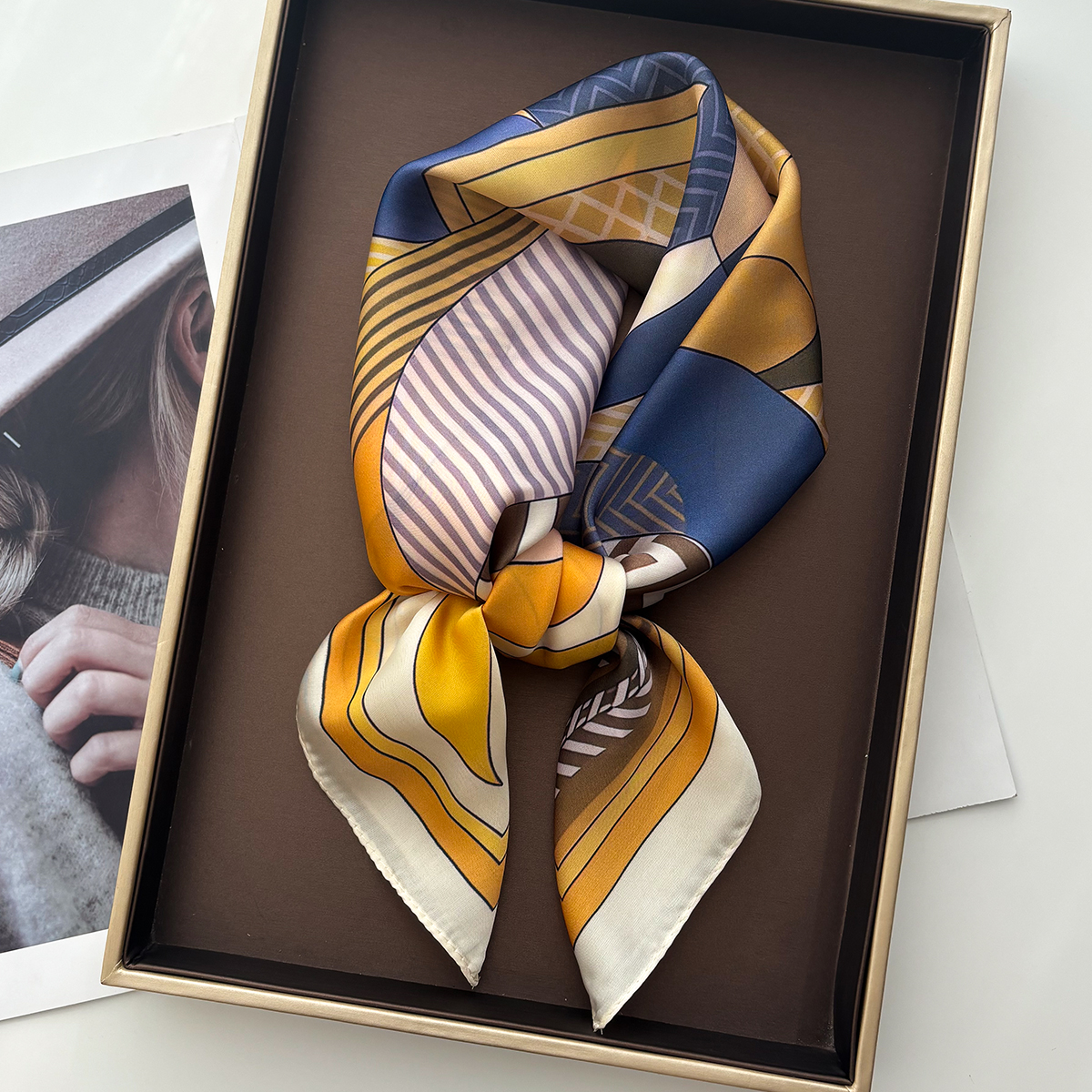 Luxury Square Scarf For Women  - Scarf Silk Square avis et prix