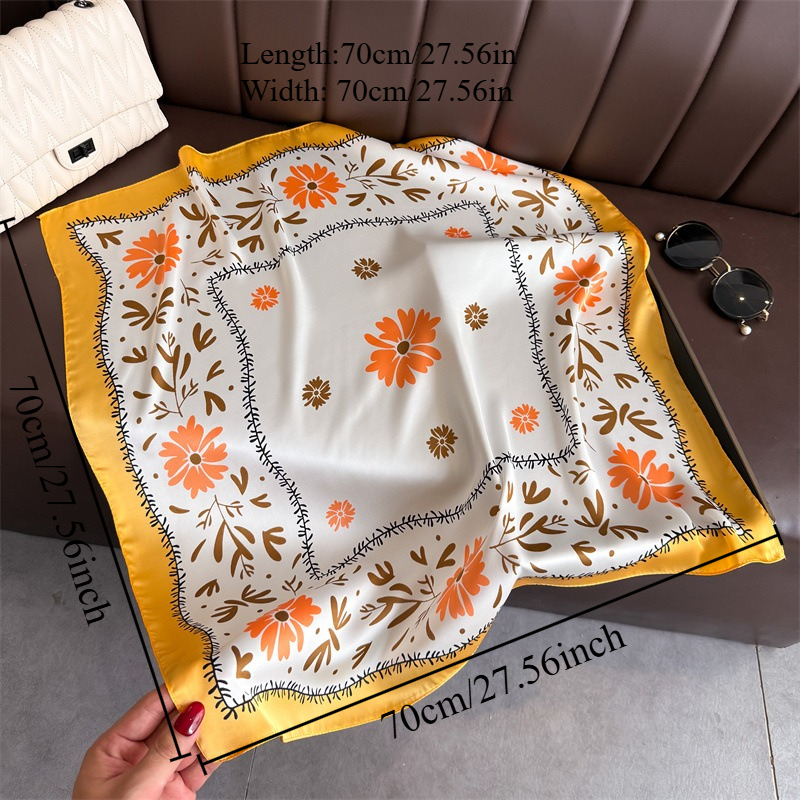 1Pc new printed fashion silk s - Scarf Silk Square avis et prix