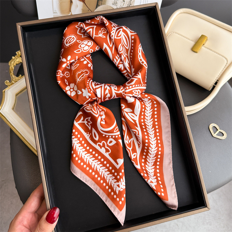 1Pc cashew print fashion silk  - Scarf Silk Square avis et prix
