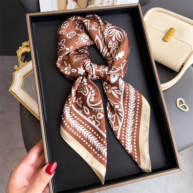 1Pc cashew print fashion silk  - Scarf Silk Square avis et prix
