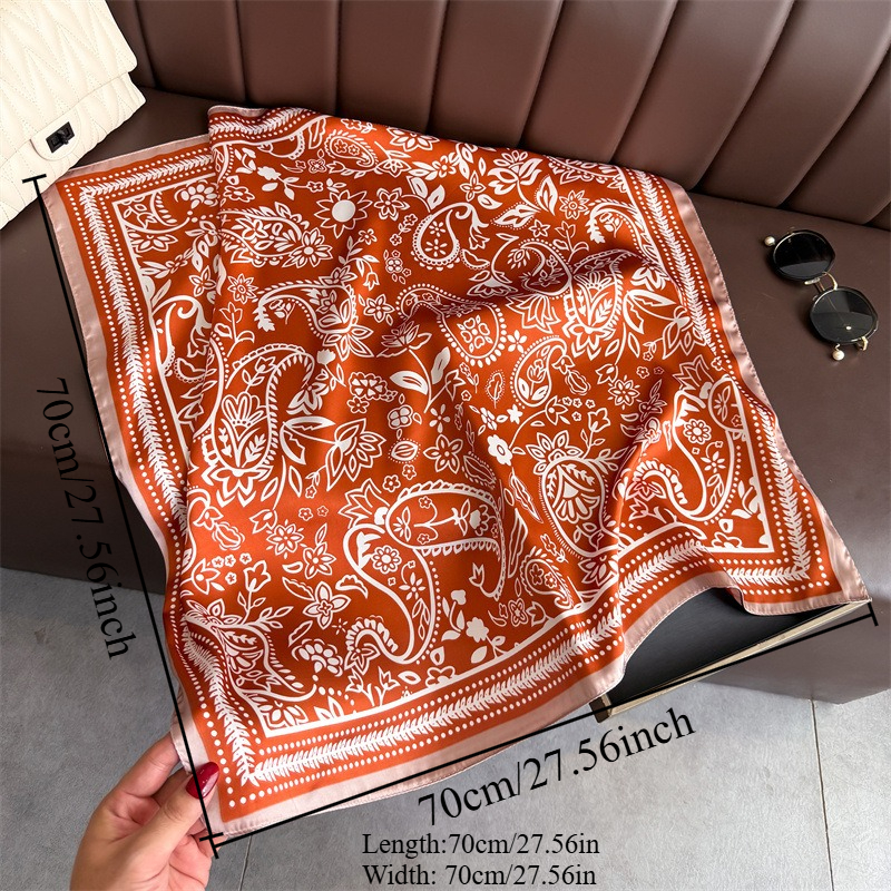 1Pc cashew print fashion silk  - Scarf Silk Square avis et prix