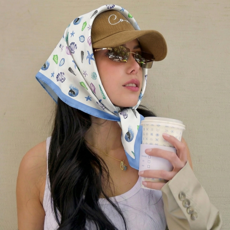 Women Silk Feeling Square Scar - Face Scarf Mask avis et prix