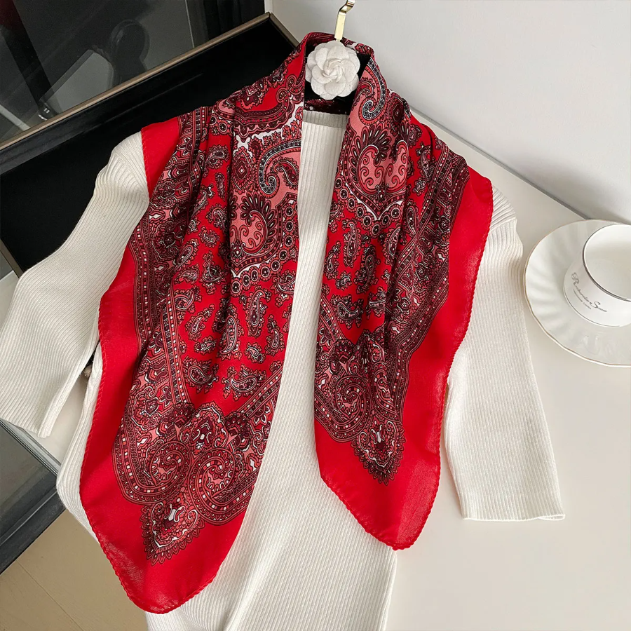 New Fashion 70X70cm Women's Sc - Bandana Cotton avis et prix