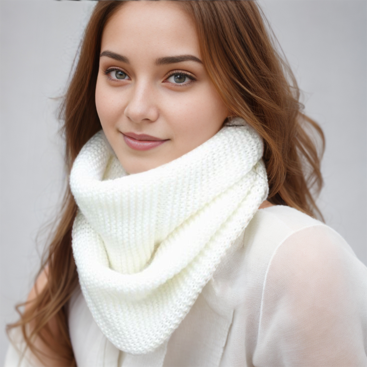 New Winter Scarf Women Infinit - Infinity Scarf Knit avis et prix