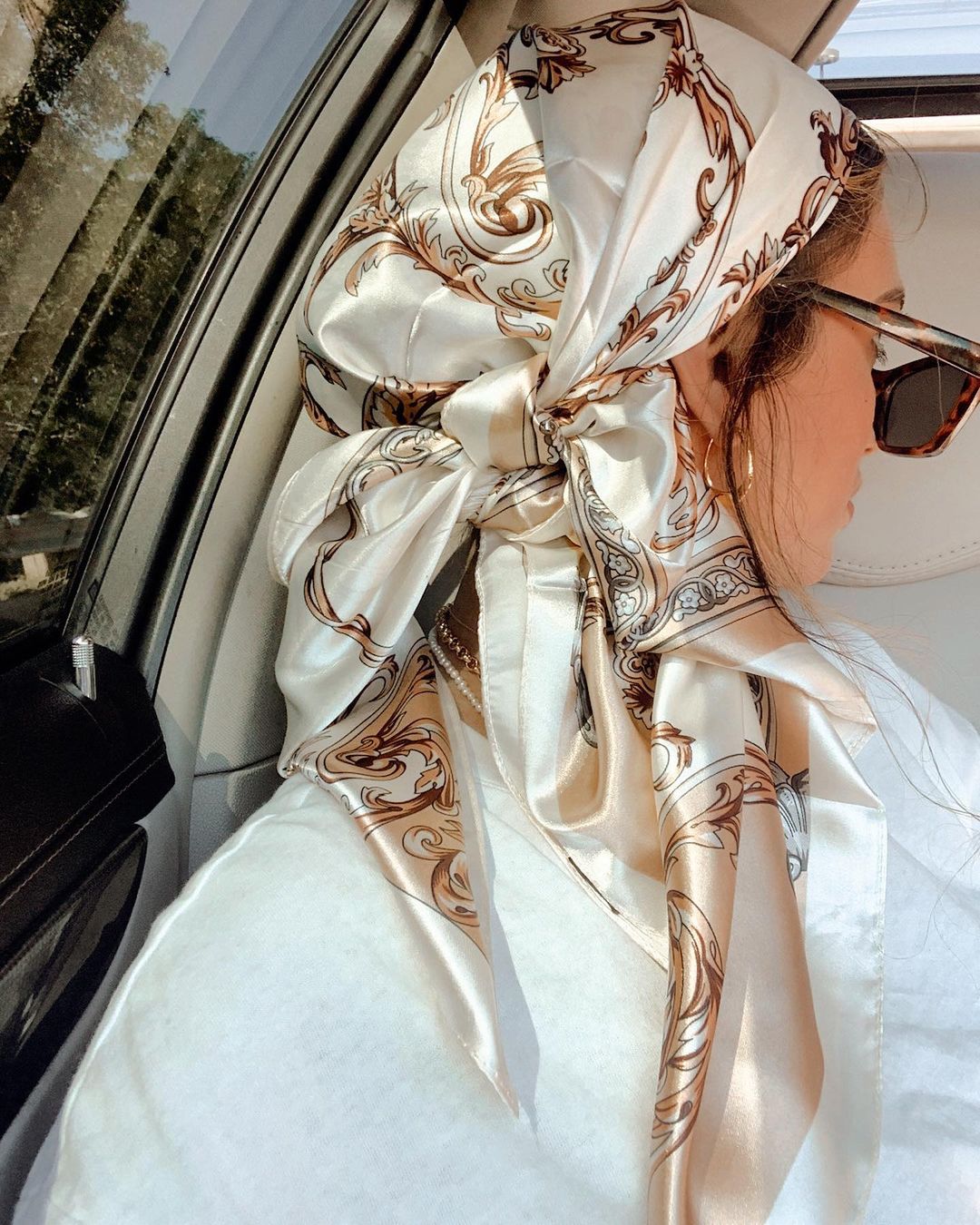 Satin Square Scarf Women Musli - Face Scarf Mask avis et prix