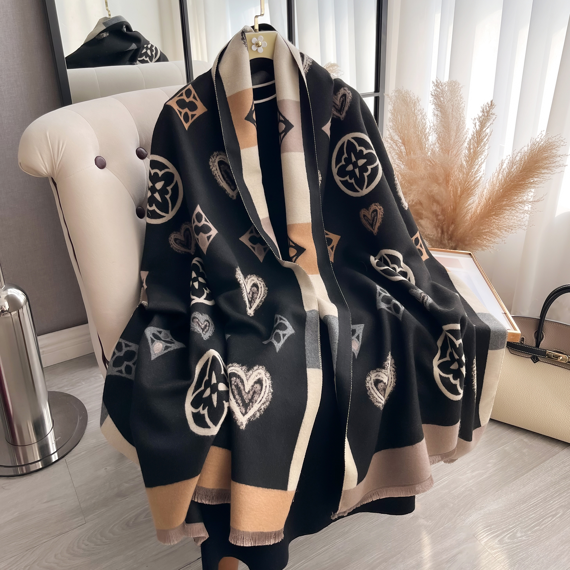Luxury Cashmere Love Scarf Win - Woven Scarf Blanket avis et prix