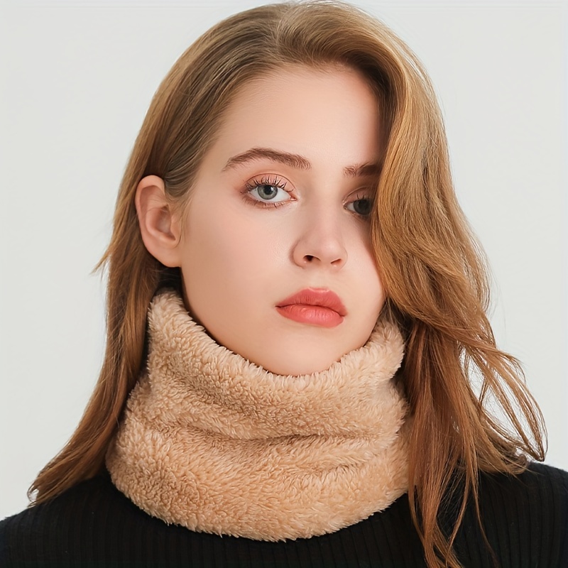 Windproof Plush Infinity Scarf - Infinity Scarf Knit avis et prix