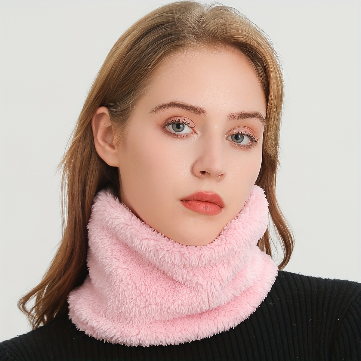 Windproof Plush Infinity Scarf - Infinity Scarf Knit avis et prix