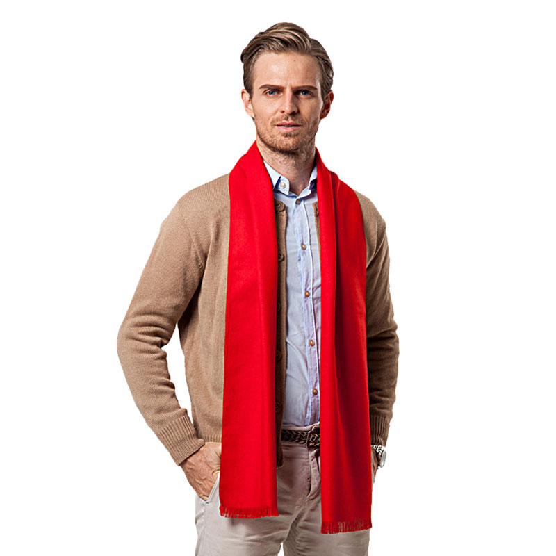Fashion Winter Solid Color Men - Muffler Men Wool avis et prix