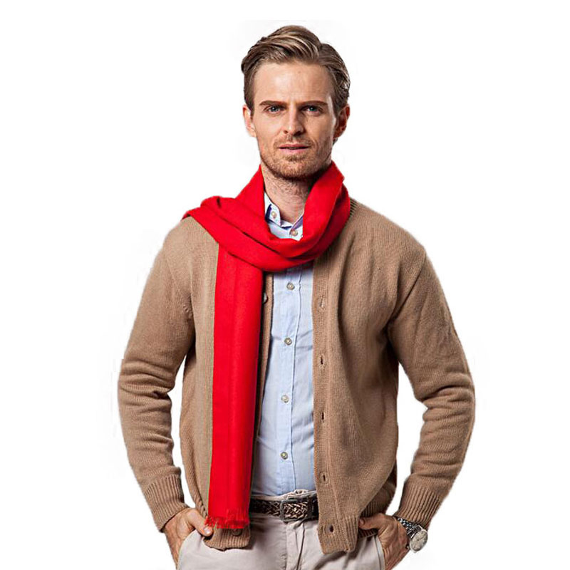 Fashion Winter Solid Color Men - Muffler Men Wool avis et prix