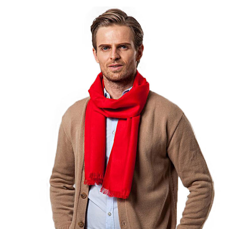 Fashion Winter Solid Color Men - Muffler Men Wool avis et prix