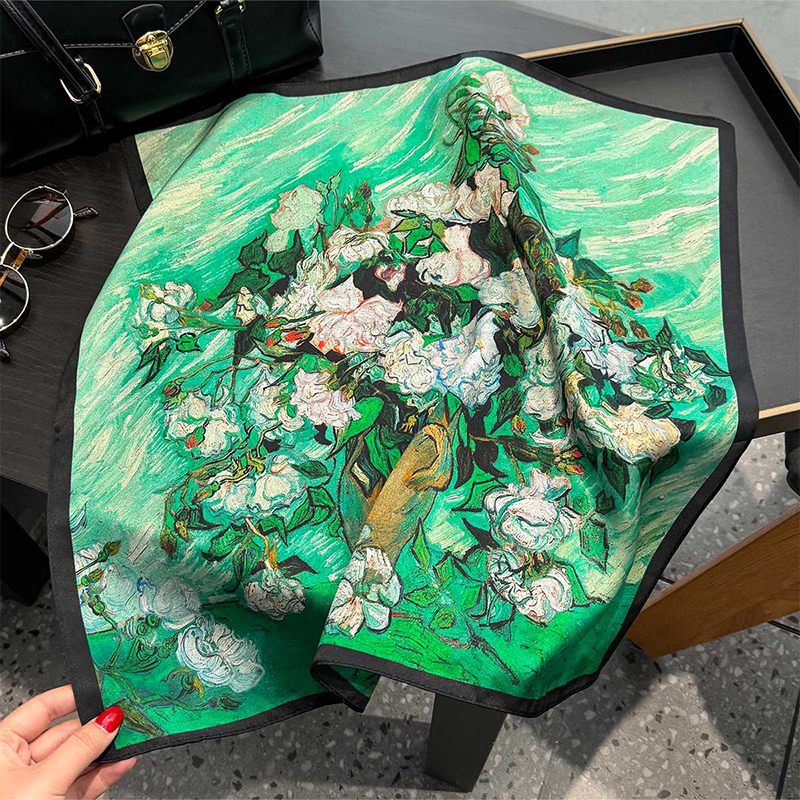 100% Silk Scarf Bandana Women  - Face Scarf Mask avis et prix