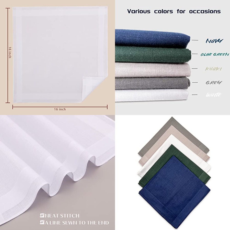Men's Cotton Handkerchiefs, As - Handkerchief Cotton Men avis et prix