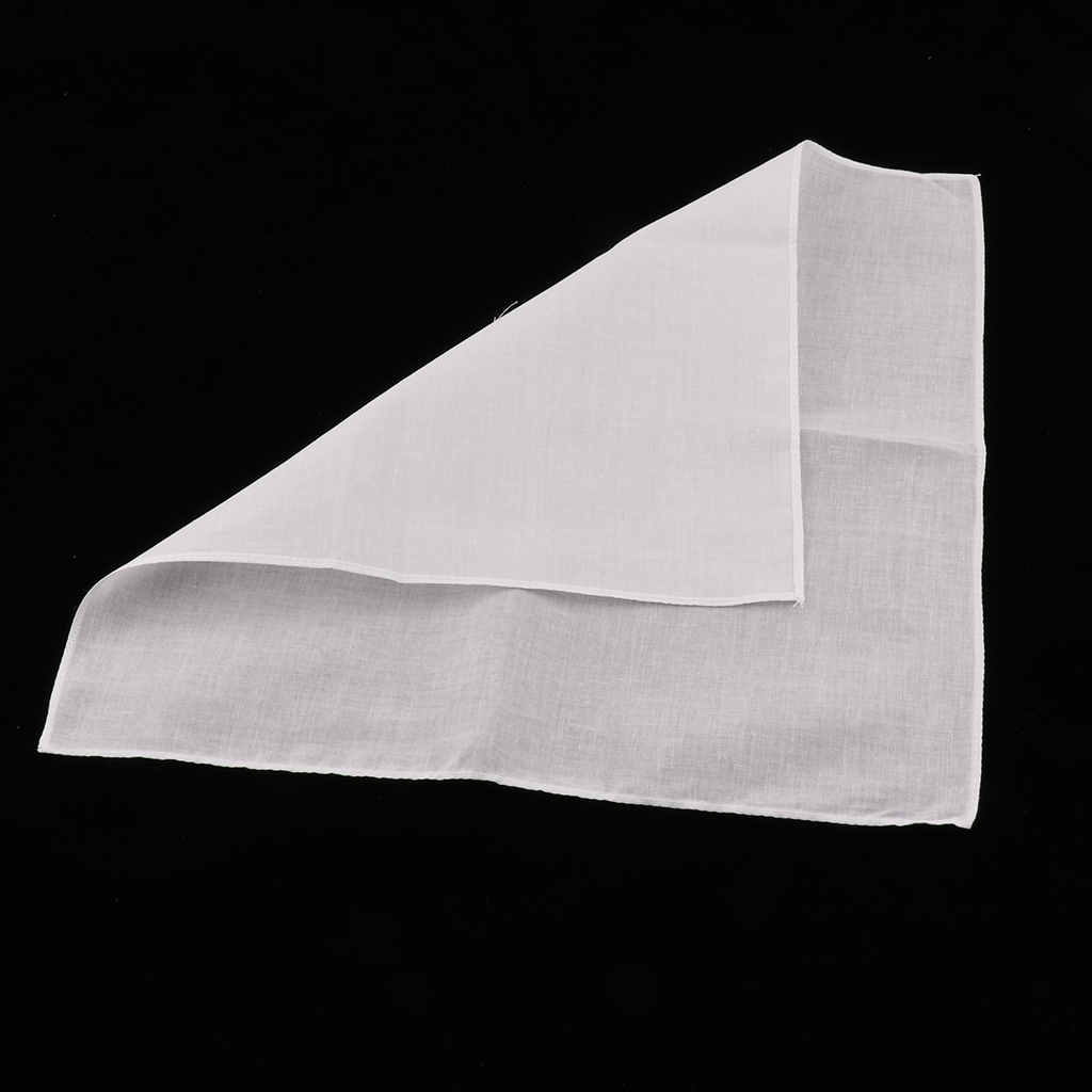 20/40pcs Plain Check Pocket Sq - Handkerchief Cotton Men avis et prix
