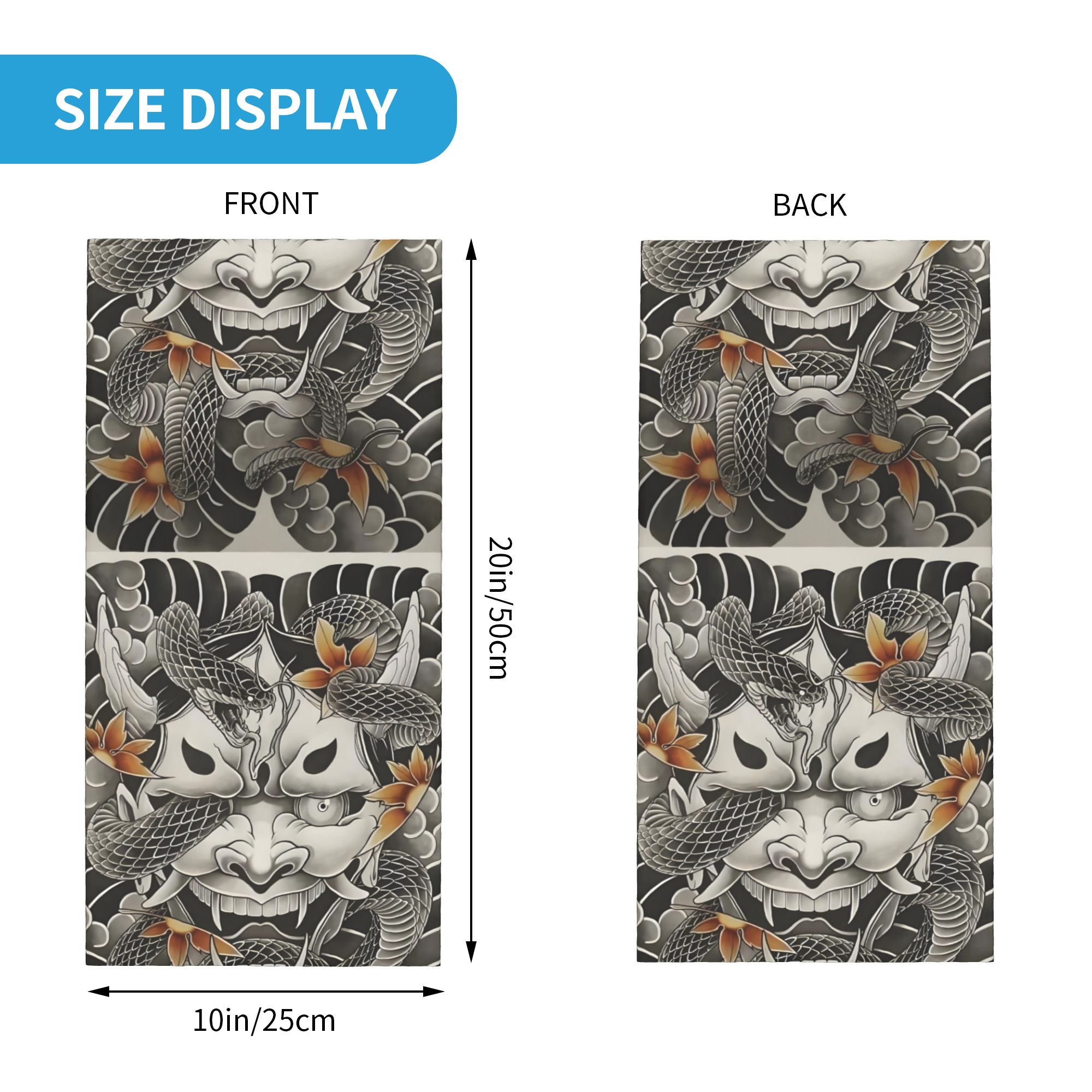 Custom Samurai Oni Demon Banda - Neck Warmer Tube avis et prix