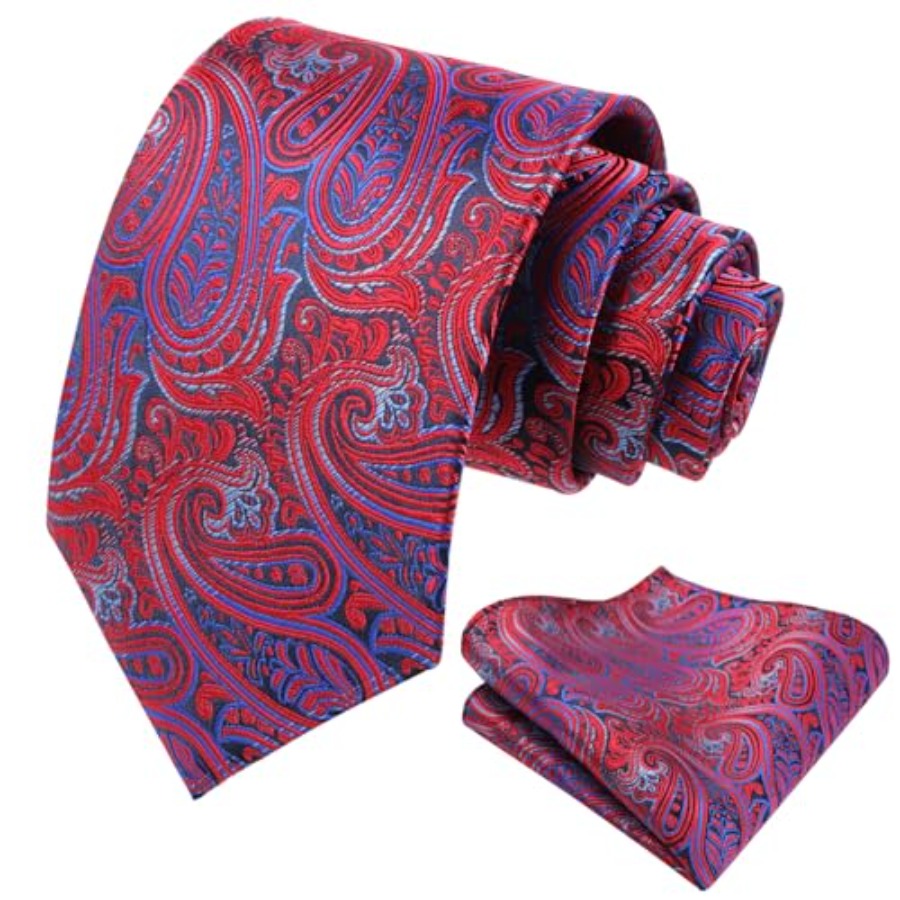 Mens Gradient Paisley Necktie  - Pocket Square Set avis et prix