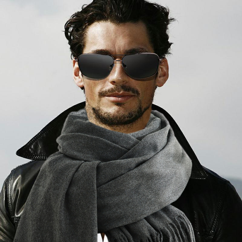 Fashion Scarf Man Winter Warm  - Muffler Men Wool avis et prix