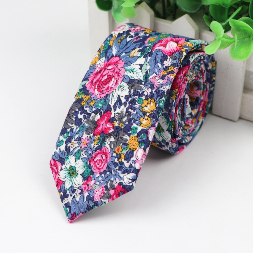 Cotton Flower Tie Men's Colour - Skinny Tie Men avis et prix
