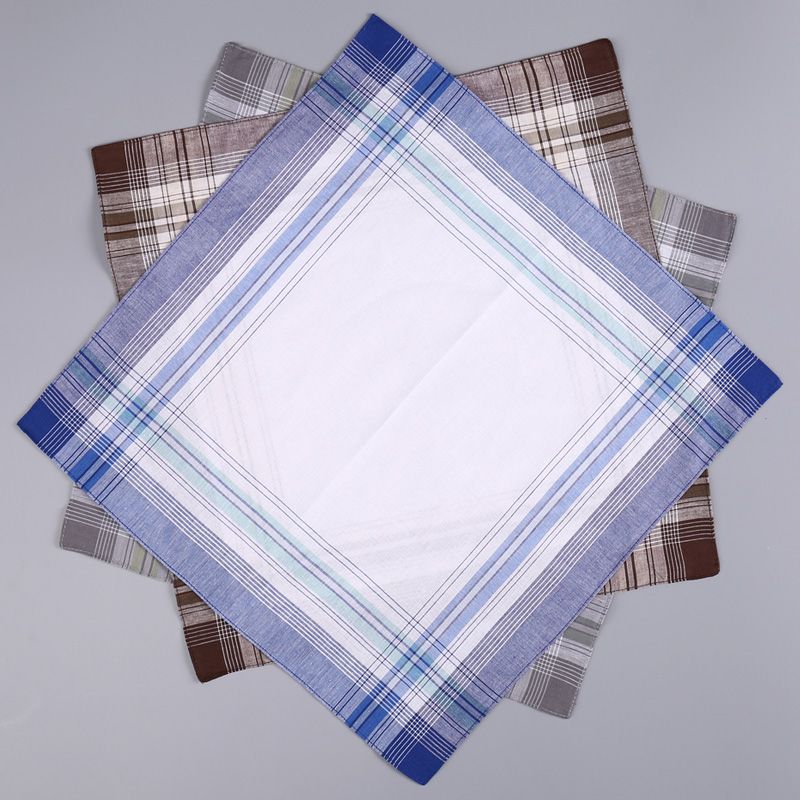 12Pcs Men's Pure Cotton Handke - Handkerchief Cotton Men avis et prix