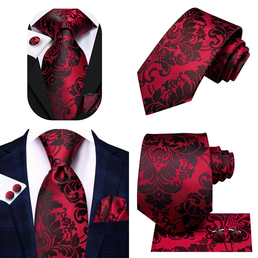 Silk Ties for Men Plaid Paisle - Silk Tie Striped avis et prix