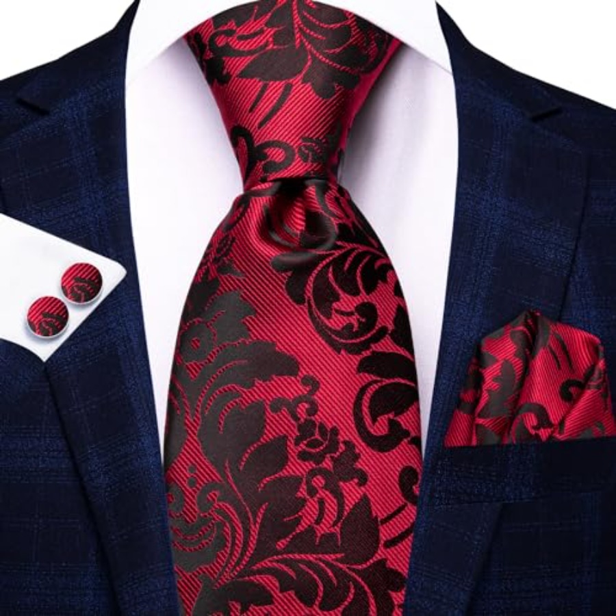 Silk Ties for Men Plaid Paisle - Silk Tie Striped avis et prix