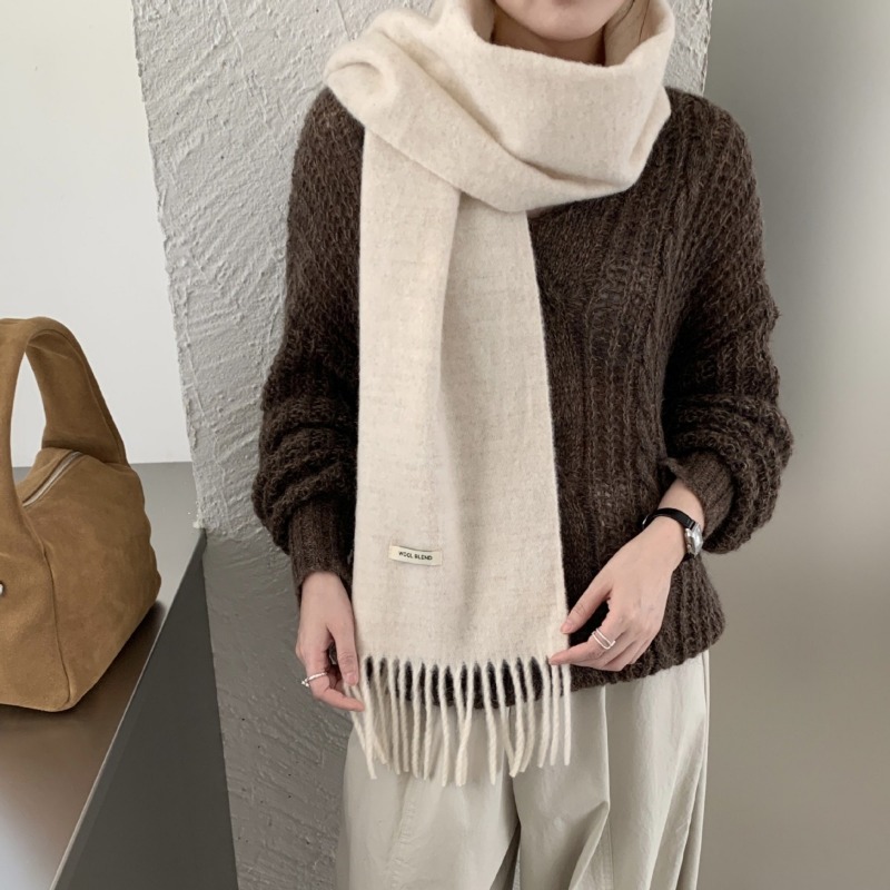 Korean Version Chic Solid Tass - Muffler Men Wool avis et prix