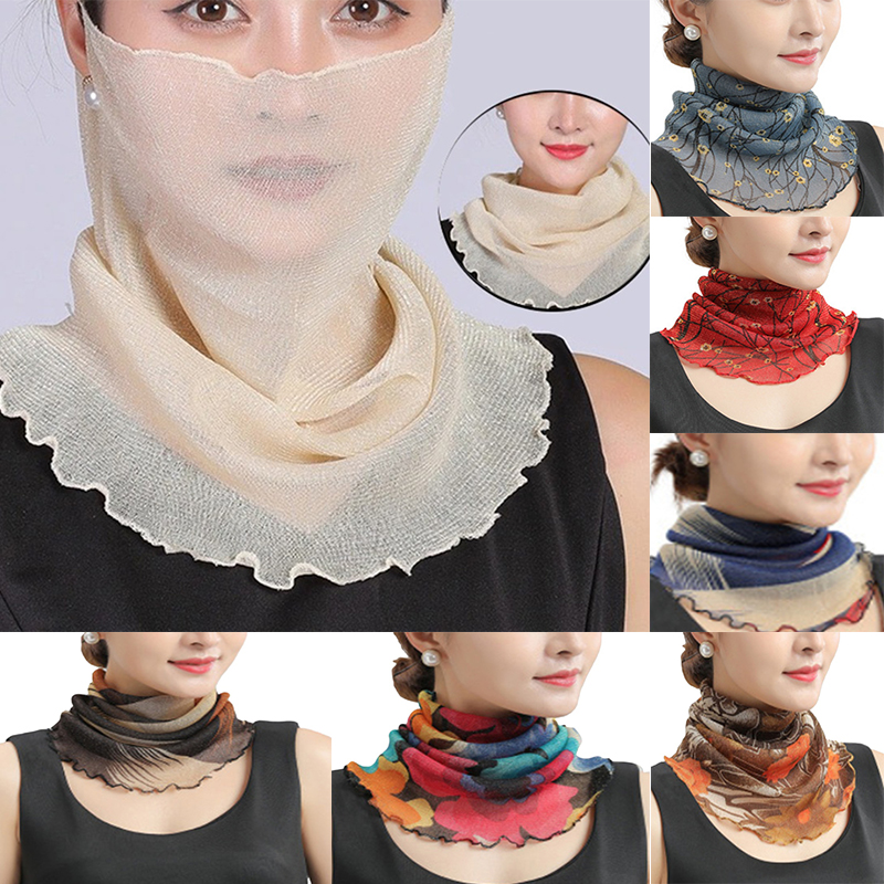 Spring Summer Chiffon Neck Col - Ascot Neck Scarf avis et prix