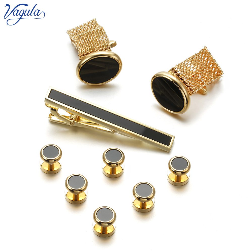 VAGULA New 9PCS Cuff links Tie - Tie Bar Set Gift avis et prix