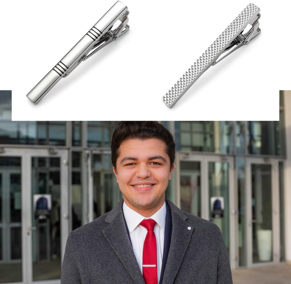 Classic Silver Tie Bar Set for - Tie Bar Set Gift avis et prix