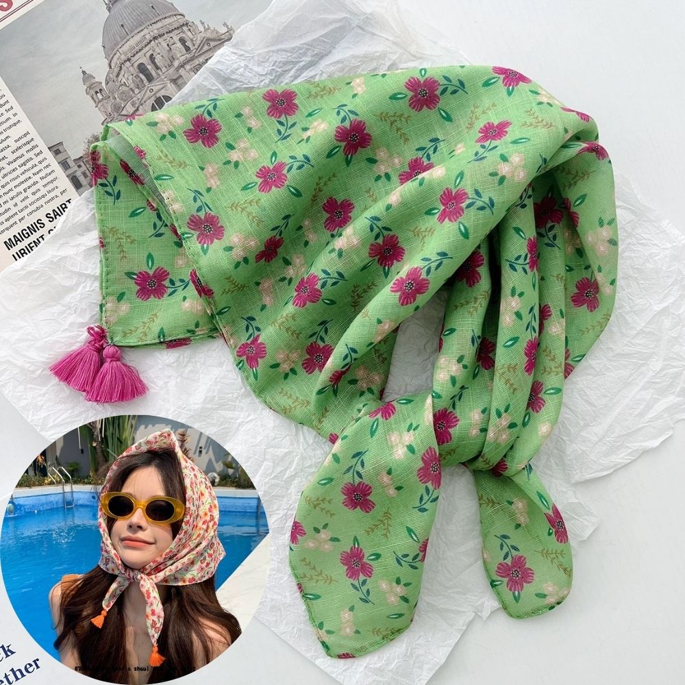 Summer Scarf Colorful Flower P - Bandana Cotton avis et prix