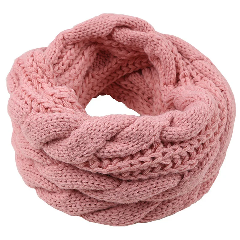 Men Women Boys Girls Thick Rib - Infinity Scarf Knit avis et prix