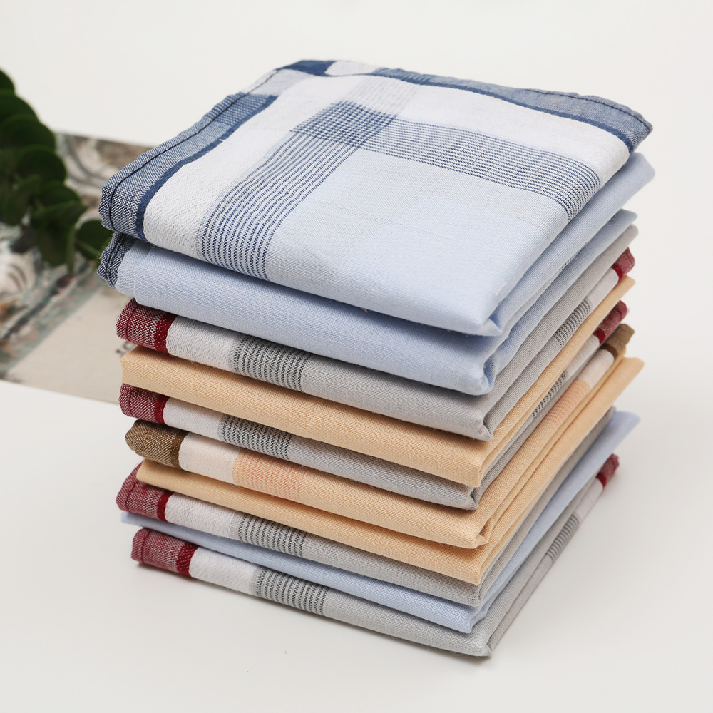 Men's Pure Cotton Yarn-Dyed Ha - Handkerchief Cotton Men avis et prix