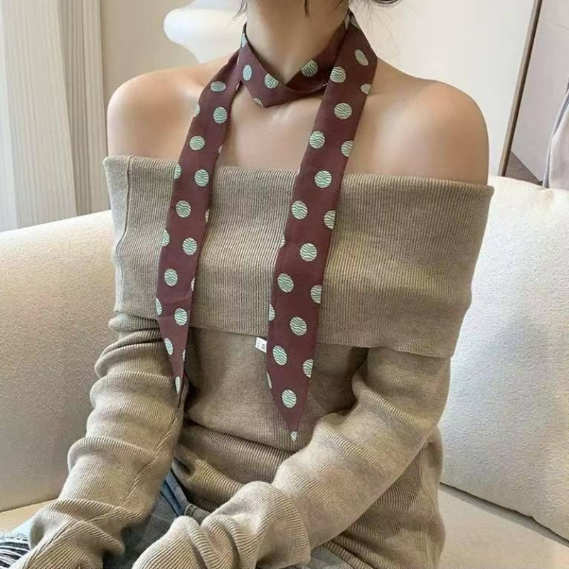Polka Dot and Striped Print Sc - Silk Tie Striped avis et prix