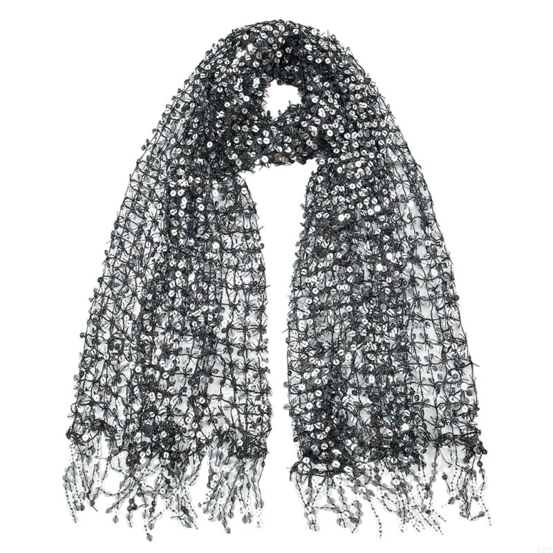 Y3NE Embellished Sequins Weddi - Stole Wedding Shawl avis et prix