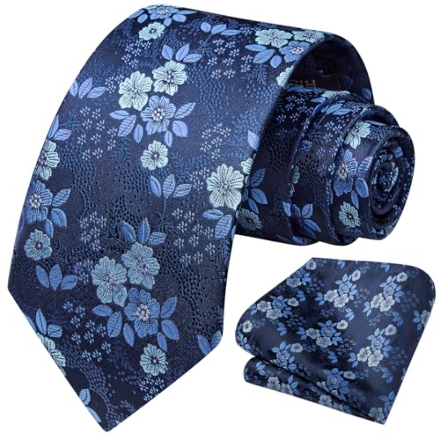 Extra Long Ties for Men Classi - Pocket Square Set avis et prix