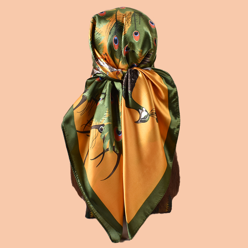 1PC Ladies Large Square Scarf  - Scarf Silk Square avis et prix